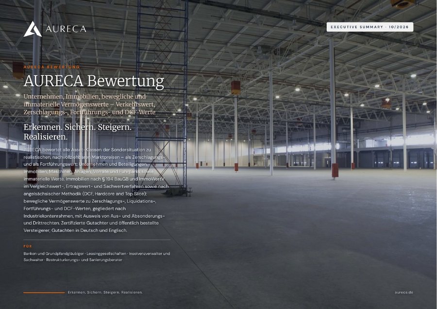 Deckblatt Executive Summary Bewertung