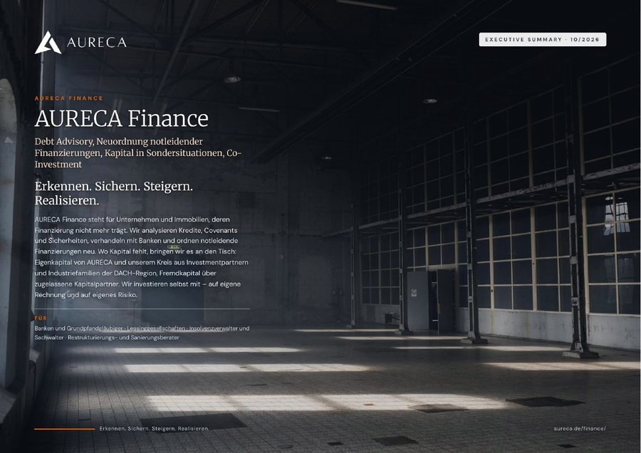 Deckblatt Executive Summary Finance