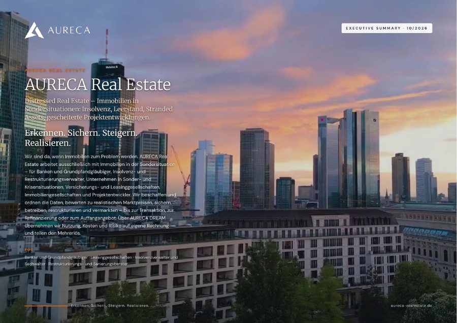 Deckblatt Executive Summary Real Estate