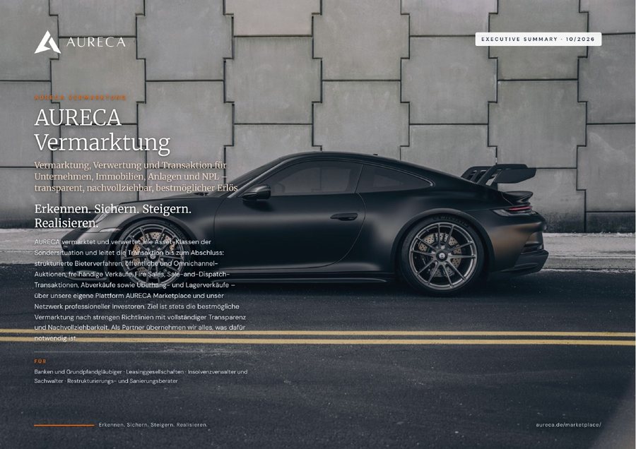 Deckblatt Executive Summary Vermarktung